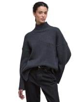Women's Barbour Serena Knitted Jumper - Charcoal