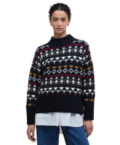 Women's Barbour Larisa Knitted Jumper - Navy
