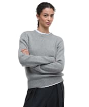 Women's Barbour Woodhouse Knitted Jumper - Grey Marl