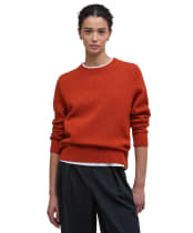 Women's Barbour Woodhouse Knitted Jumper - Orange