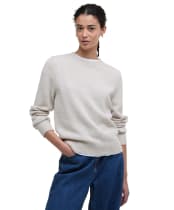 Women's Barbour Woodhouse Knitted Jumper - Oatmeal