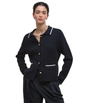 Women's Barbour Colleen Knitted Cardigan - Dark Navy