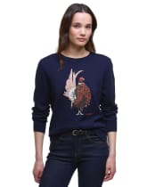 Women's Barbour Homeswood Knitted Jumper - Navy
