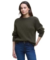 Women's Barbour Bamburgh Knitted Jumper - Olive