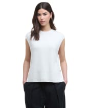 Women's Barbour International Lana Knitted Vest - Off White