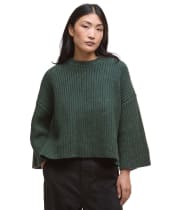 Women's Barbour Lilian Knitted Jumper - Olive