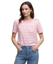 Women's Barbour Ferryside Top - Coral Stripe
