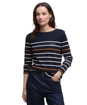 Women's Barbour Hawkins Top - NAvy Stripe 3