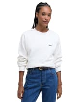 Women's Barbour Bede Oversized Crew Sweatshirt - Cloud
