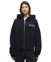 Women's Barbour International Lana Zip Hoodie - Black