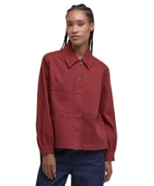 Women's Barbour Willow Overshirt - Burnt Henna