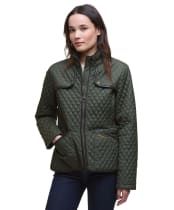 Women's Barbour Dahlia Quilted Jacket - Olive