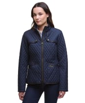 Women's Barbour Dahlia Quilted Jacket - Dark Navy