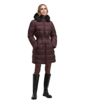 Women's Barbour International Anastasia Puffer Jacket - Red Velvet