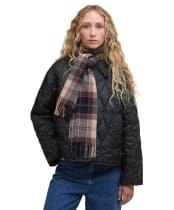 Women's Barbour Tartan Scarf - GARDENIA TARTAN2
