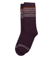 Women's Barbour Anaise Fair Isle Socks - Fudge