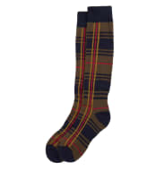 Women's Barbour Wellington Tartan Knee Length Sock - Classic Tartan