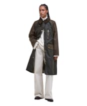 Women's Barbour Evette Waxed Jacket - FERN/BEECH/ANCIE