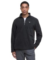 Men's Barbour Essentials Half Zip Fleece - Charcoal Marl