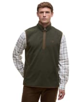 Men's Barbour Harwood Gilet Fleece - Olive
