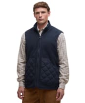 Men's Barbour Lowich Fleece Gilet - Navy