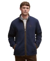 Men's Barbour Harwood Zip Through Fleece - Navy