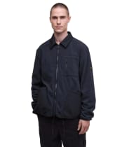 Men's Barbour International Albby Microfleece Overshirt - Dark Navy