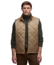 Men's Barbour Finn Gilet - Military Brown