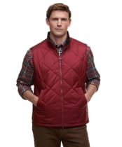 Men's Barbour Finn Gilet - Brick Red