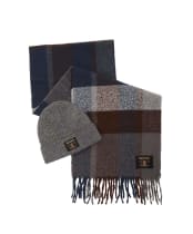 Men's Barbour Westerdale Beanie & Scarf Gift Set - Midnight Oak