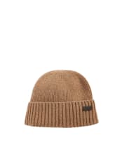 Men's Barbour Carlton Beanie Hat - Military Brown