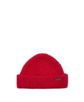 Men's Barbour Mosely Beanie Hat - Brick Red
