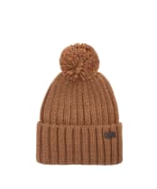 Men's Barbour Kelson Pom Beanie Hat - Sandstone