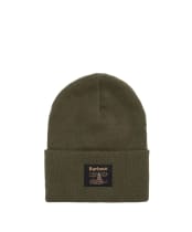 Men's Barbour Harton Beanie Hat - Deep Olive