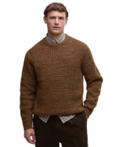 Men's Barbour Horseford Crew Neck Sweater - Copper