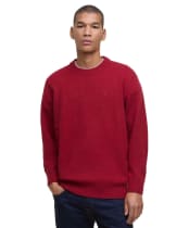 Men's Barbour Tainsbury Crew Neck Sweater - Red