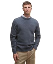 Men's Barbour Holden Crew Neck Sweater - Mid Grey Marl