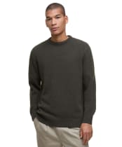 Men's Barbour Holden Crew Neck Sweater - Olive Marl