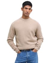 Men's Barbour Grangetown Crew Neck Sweater - Washed Stone
