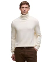 Men's Barbour Kelp Roll Neck Jumper - Whisper White
