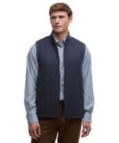 Men's Barbour Shoveler Knitted Gilet - Navy
