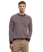 Men's Barbour Wells Crew Neck Sweater - Navy