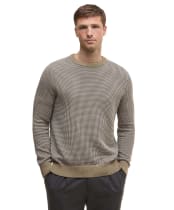 Men's Barbour Wells Crew Neck Sweater - Washed Stone