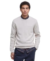 Men's Barbour Covent Crew Neck Jumper - Mist Marl