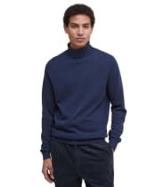 Men's Barbour Hector Roll Neck Jumper - Navy Marl