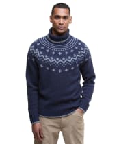Men's Barbour Hewton Roll Neck - Navy