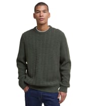 Men's Barbour Cleveland Crew Neck Sweater - Duffle Green