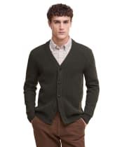 Men's Barbour Mainland Knitted Cardigan - Olive