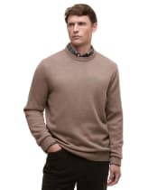 Men's Barbour Kelson Crew Neck Sweater - Stone
