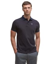 Men's Barbour Sports Polo Mix Shirt - Dark Oak